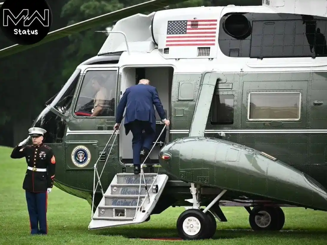 Image from Mw Status News: *BREAKING* The White House has announced that President Trump will lea...