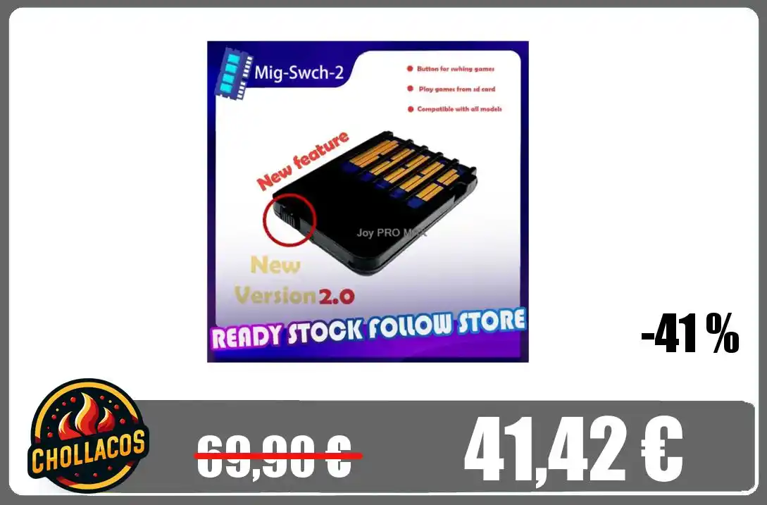 Image from Chollacos: 🔥 *CARTUCHO COPIAS DE SEGURIDAD SWITCH* <a class="text-blue-500 hov...