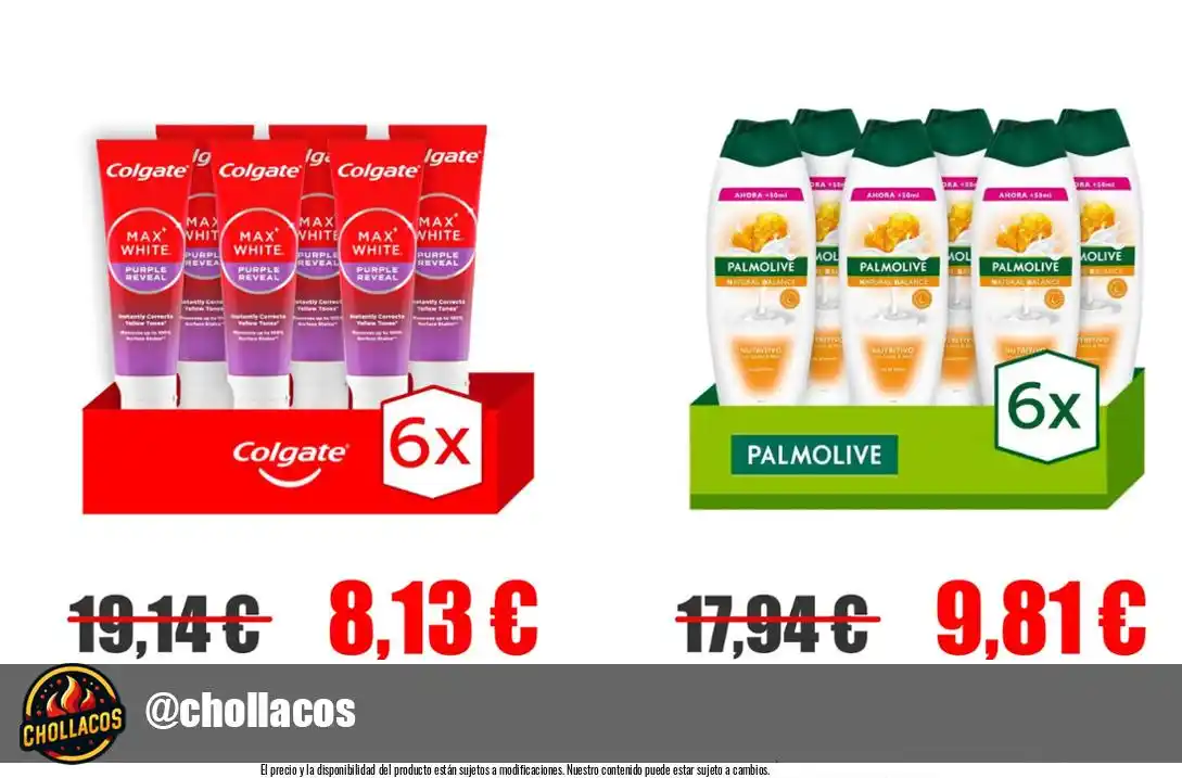 Image from Chollacos: 🔥 *CHOLLACO COLGATE + PALMOLIVE!* <a class="text-blue-500 hover:under...