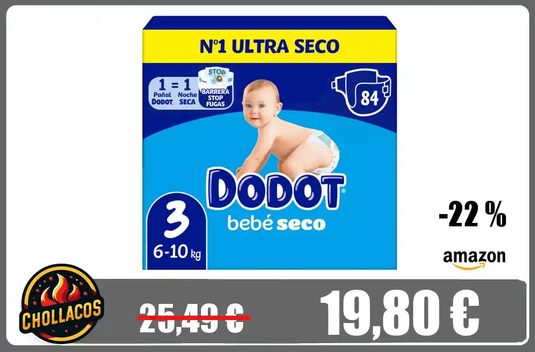 Image from Chollacos: 🔥 *CHOLLAZO PAÑALES DODOT* <a class="text-blue-500 hover:underline cu...