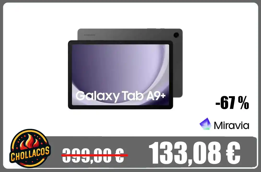 Image from Chollacos: 🔥 *CHOLLAZO TABLET SAMSUNG!* # 🔥 Samsung Galaxy Tab A9+ Tablet 8G...