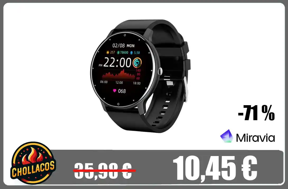 Image from Chollacos: 🔥 *CHOLLITO SMARTWATCH* # 🔥 Reloj Inteligente De Moda Para Hombre...