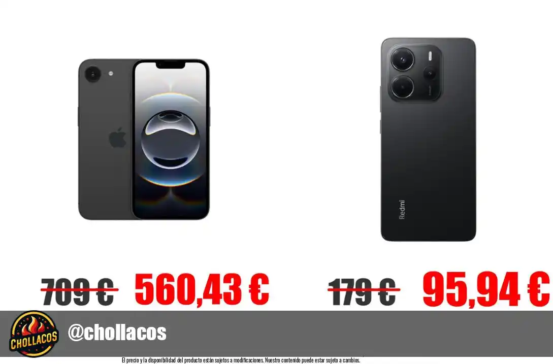 Image from Chollacos: 🔥 *CHOLLO APPLE iPhone 16e*  #  🔥 Apple iphone 16e 128 gb: designed ...