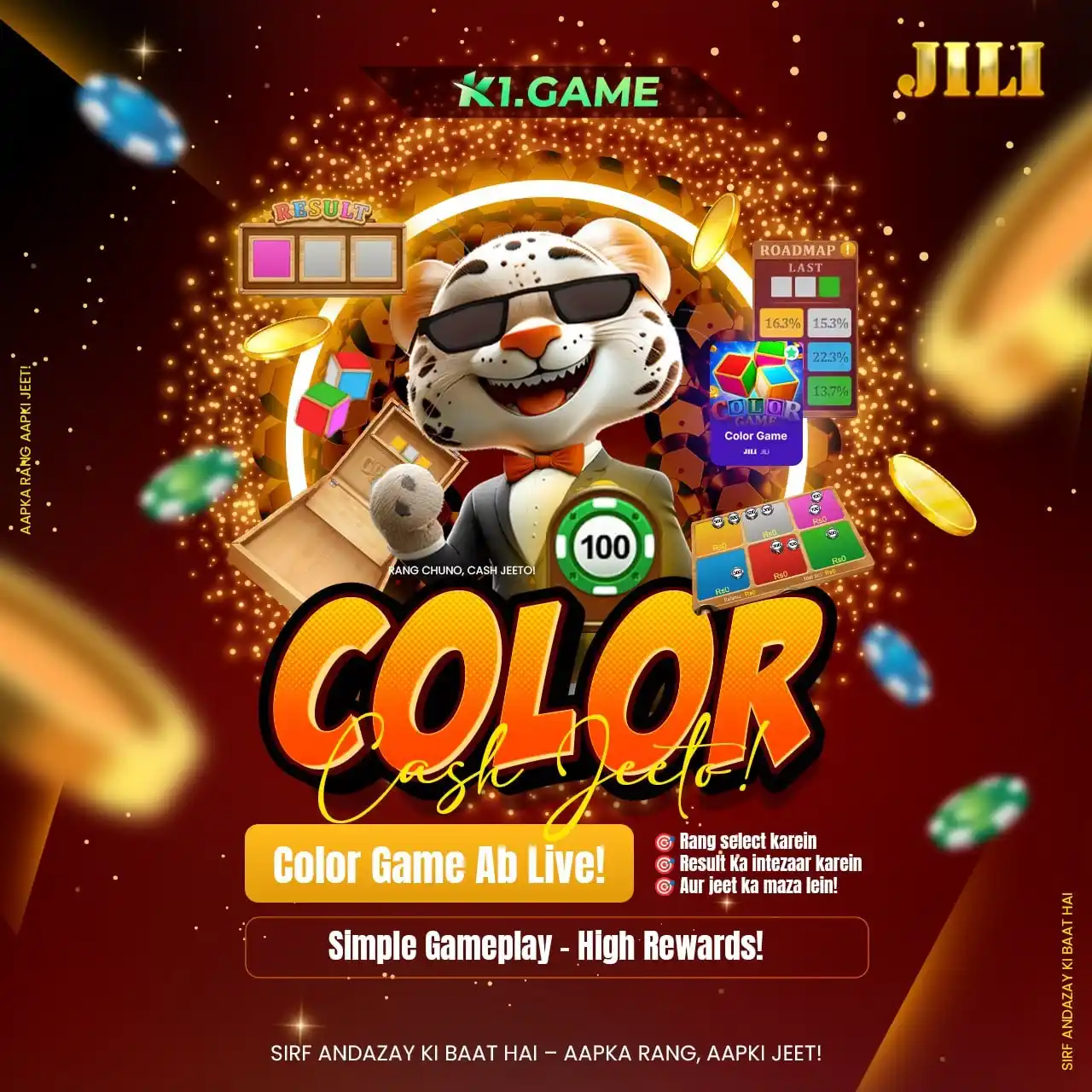 Image from K1.Game Official Agent: 🎨 【Color Game】— K1.GAME ka sabse rangin aur hit game! Teen colorful ...