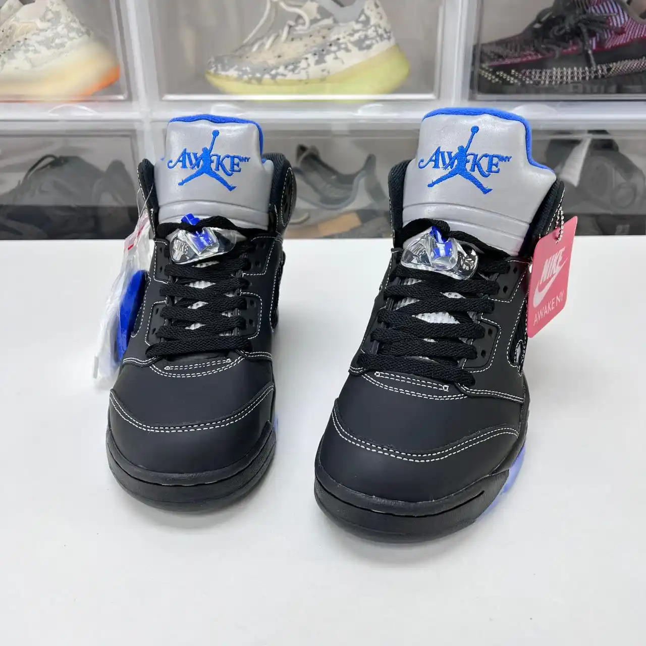 Image from Newkick: ⚡ Cop the DV4982-004! AIR JORDAN 5 OG SP in timeless Black/Racer Blue....