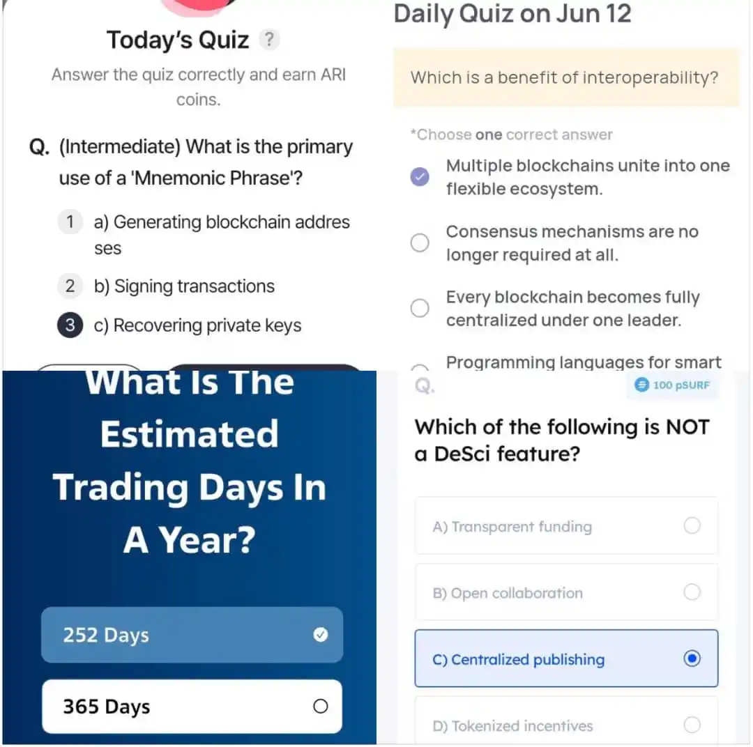 Image from Crypto Hot Gems: Correct Answers for today June 12, 2025 1. Marina protocol today's qu...