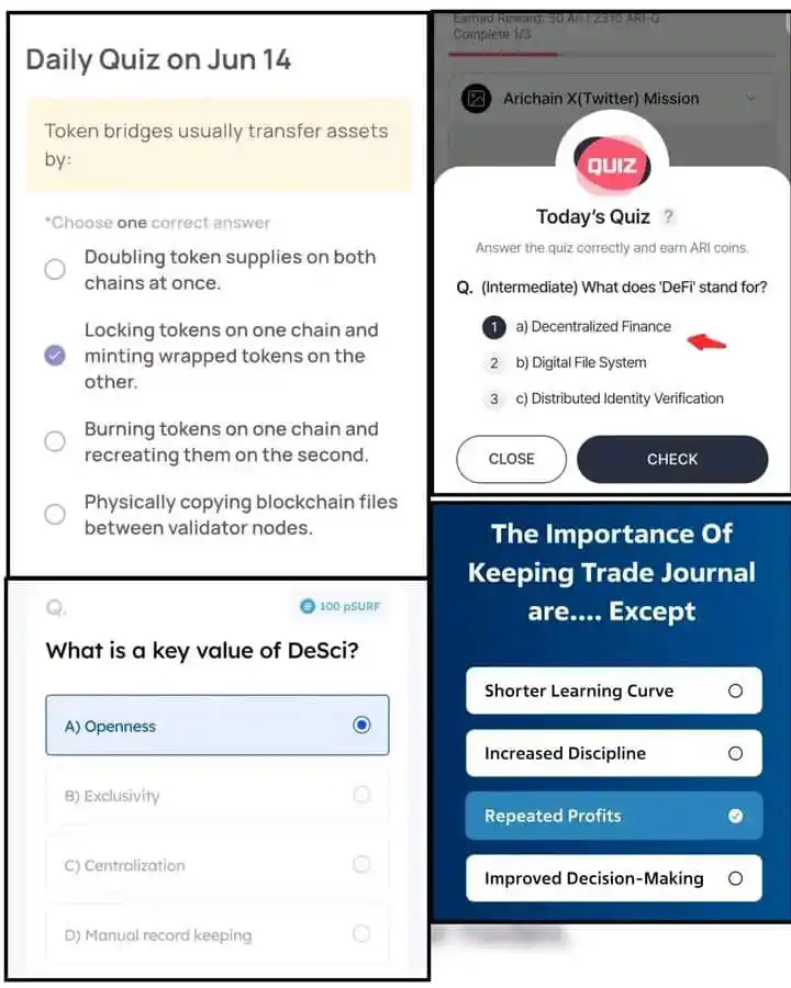 Image from Crypto Hot Gems: Correct Answers for today June 14, 2025 1. Marina protocol today's qu...