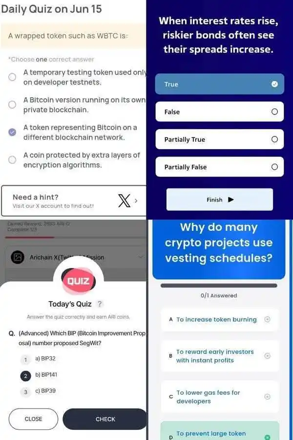 Image from Crypto Hot Gems: Correct Answers for today June 15, 2025 1. Marina protocol today's qu...
