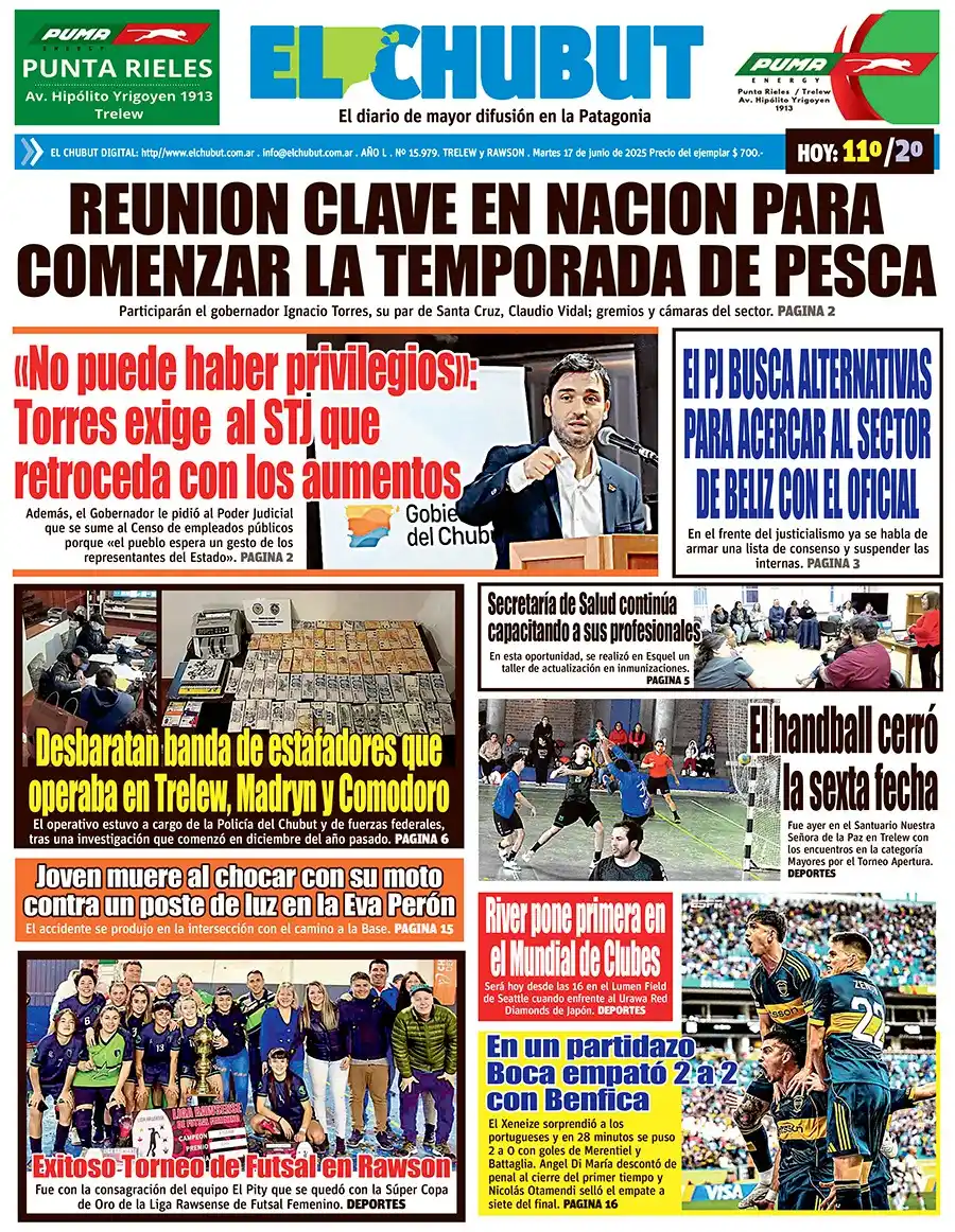 Image from Diario EL CHUBUT: <a class="text-blue-500 hover:underline cursor-pointer" href="/hashtag...