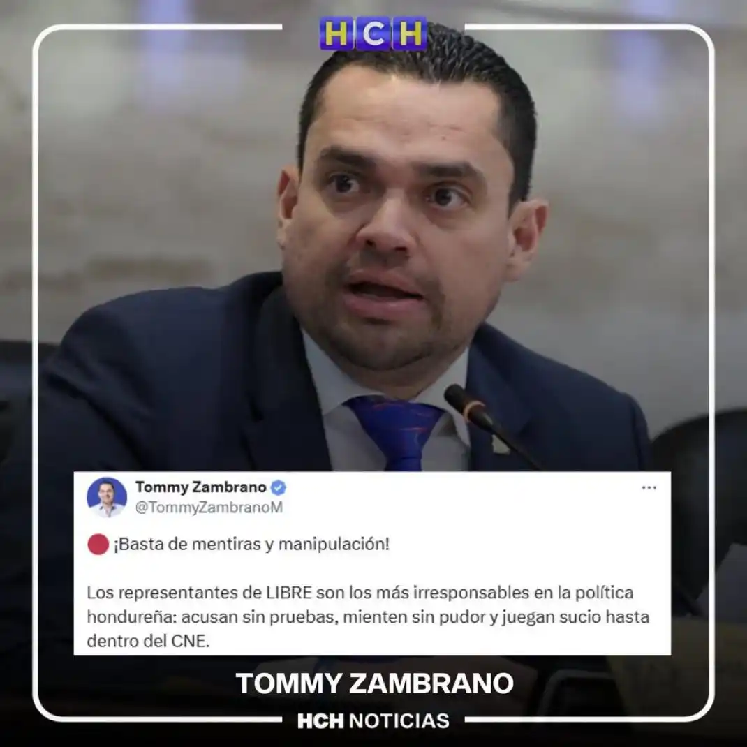Image from HCH: 🔴El jefe de la bancada del PN, Tomás Zambrano acusa a Libre de mentir...