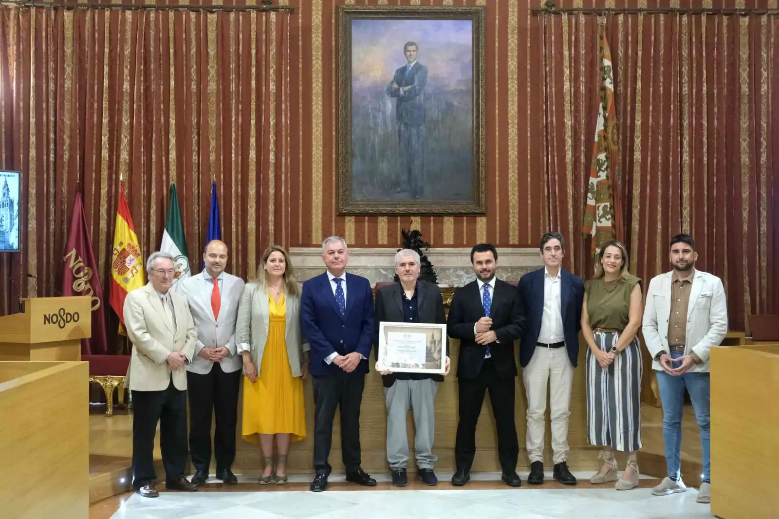 Image from Fundación José Manuel Lara: El Salón Colón del Ayuntamiento de Sevilla ha acogido hoy el acto de e...