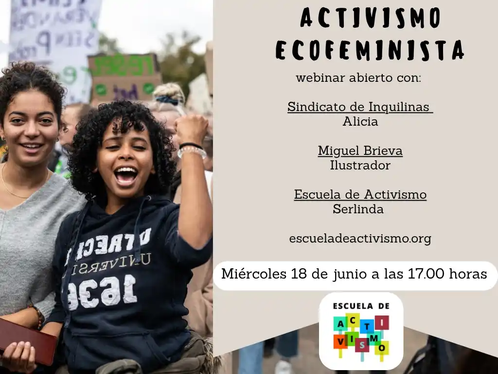Image from Escuela de Activismo: Este *miércoles 18 de junio, a las 17.00* horas dialogaremos sobre l...