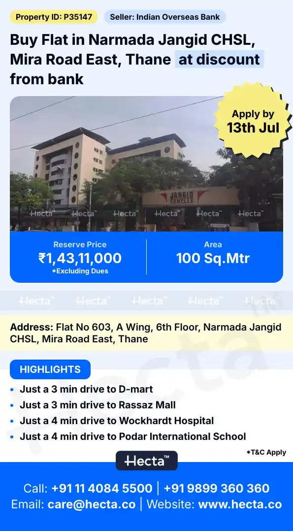 Image from Hecta: *Flat in Narmada Jangid CHSL, Mira Road East, Thane* Visit this prope...