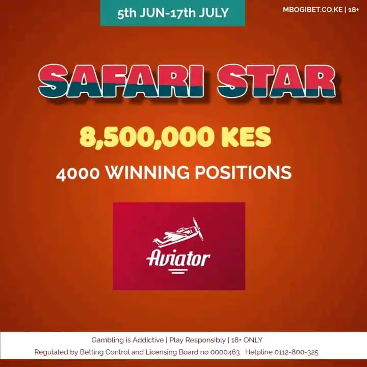 Image from MBOGIBET: GOOD NEWS! Safari Star Tournament is BACK! BIGGER! and BETTER!  Take p...