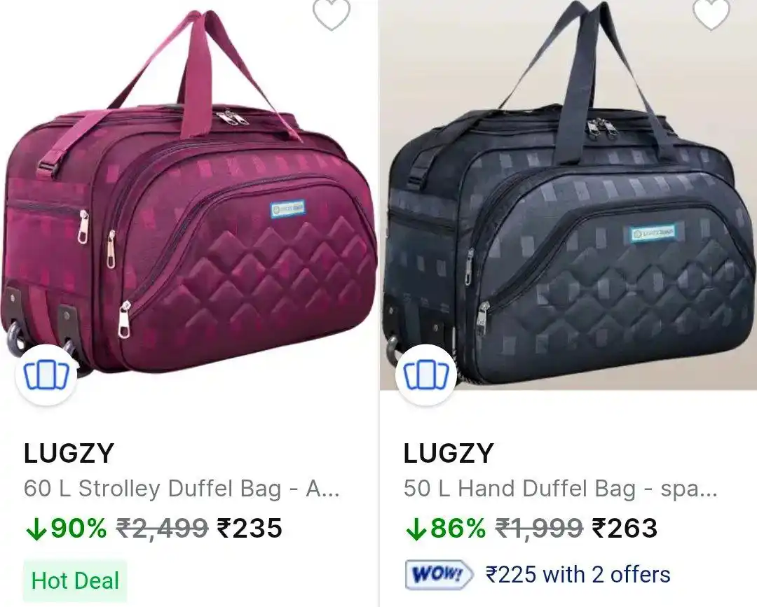 Image from Shopping Area ✨: 🔥GRAB Strolley Duffel Bag @235 ➡️https://fkrt.store/s/3qve1h...
