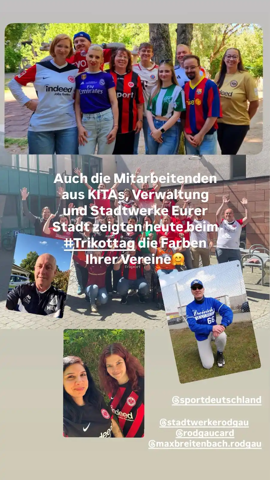 Image from Stadt Rodgau: Hey liebe WhatsApp-Community ✌🏼 Heute ist der bundesweite Trikottag ...