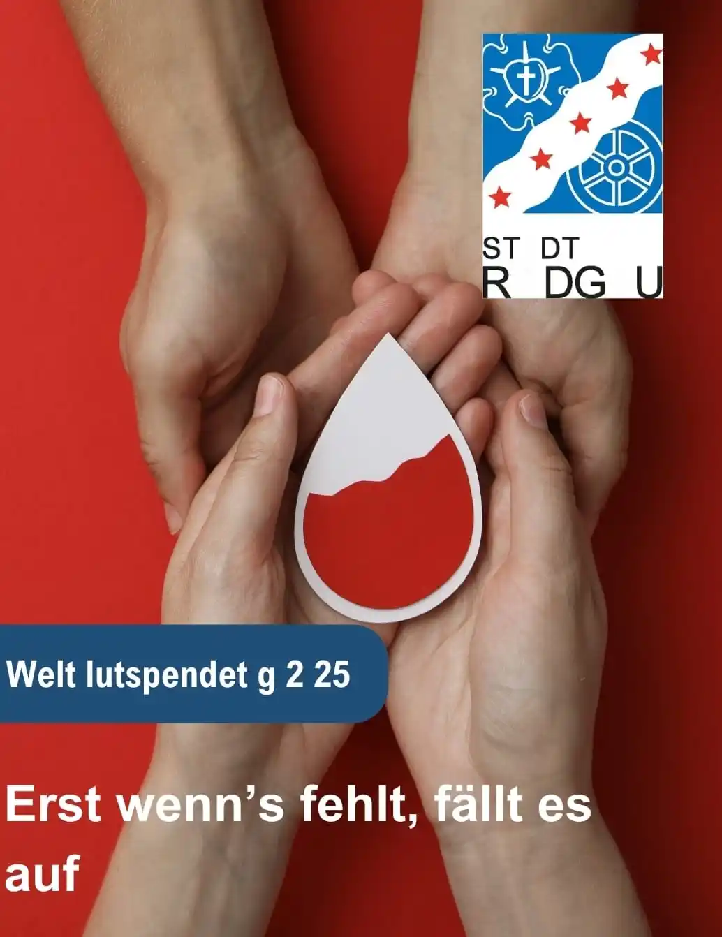 Image from Stadt Rodgau: Hey liebe WhatsApp-Community ✌🏻 Heute ist Weltblutspendetag 🩸 Unte...