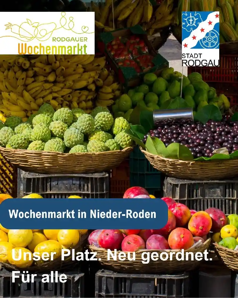 Image from Stadt Rodgau: Hey liebe WhatsApp-Community ✌ 🥳 Neuorganisation Wochenmarkt Nieder-...