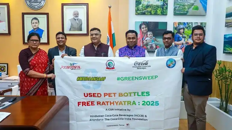 Image from Indiantelevision.com: Hindustan Coca-Cola Beverages launches PET-free Rath Yatra drive with ...