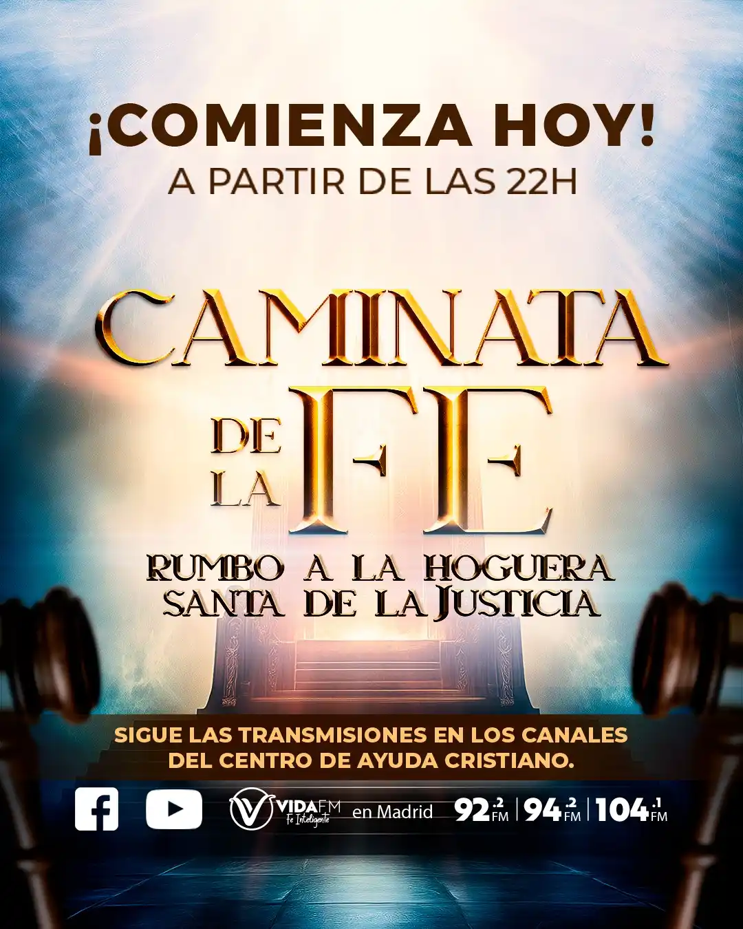 Image from Centro de Ayuda Cristiano: ¡HOY COMIENZA UNA NUEVA ETAPA DE FE! A partir de las 22h, únete a la ...