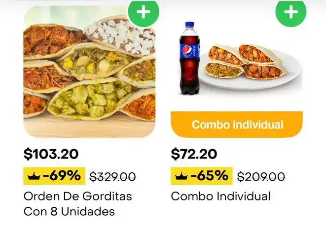 Image from Rappi MTY: Hoyyy se come rico con *Gorditas Doña Tota🤤*, de frijolitos, de chich...