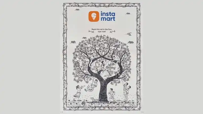 Image from Indiantelevision.com: Instamart's sunny ad stunt makes mangoes glow, nostalgia flow, and del...