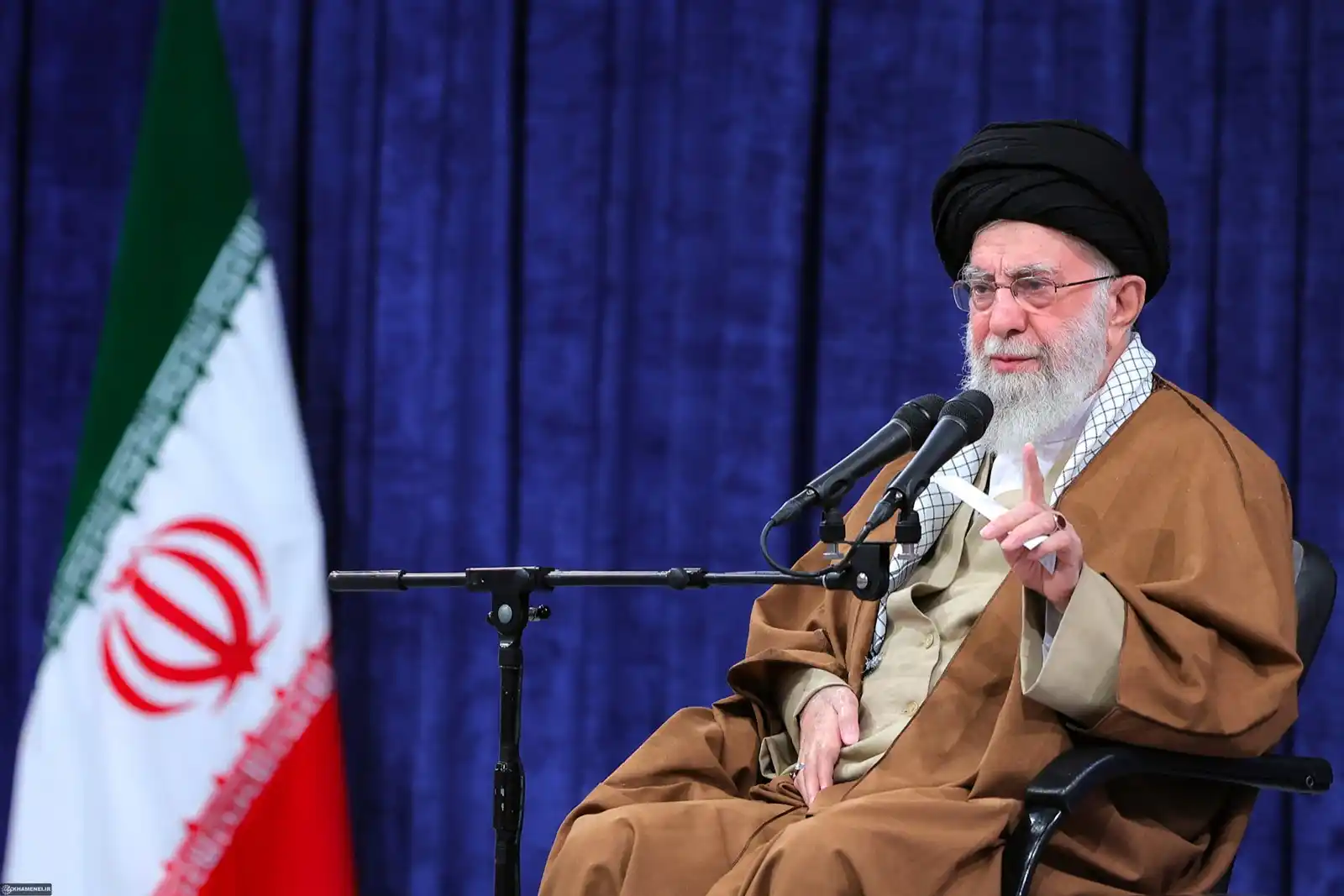 Image from TF1 Info: *🔴 Iran-Israël : Ali Khamenei promet des "dommages irréparables" en c...