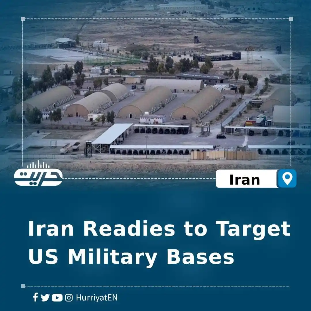Image from Hurriyat Radio English: Iran Readies to Target US Military Bases According to credible source...