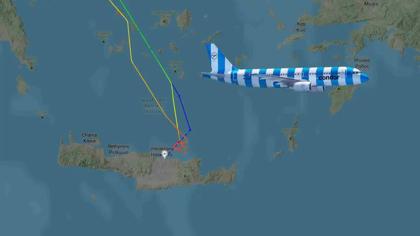 Image from aeroTELEGRAPH News: *Irrflug von Condor: In 32 Stunden und mit fünf Starts- und Landungen ...
