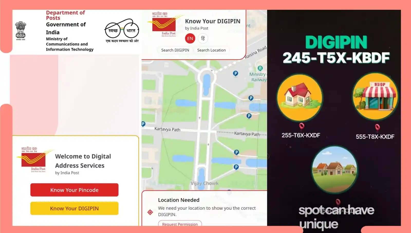 Image from PMIST: Know Your 🔖DIGIPIN by India Post📑 📍https://dac.indiapost.gov.in/m...