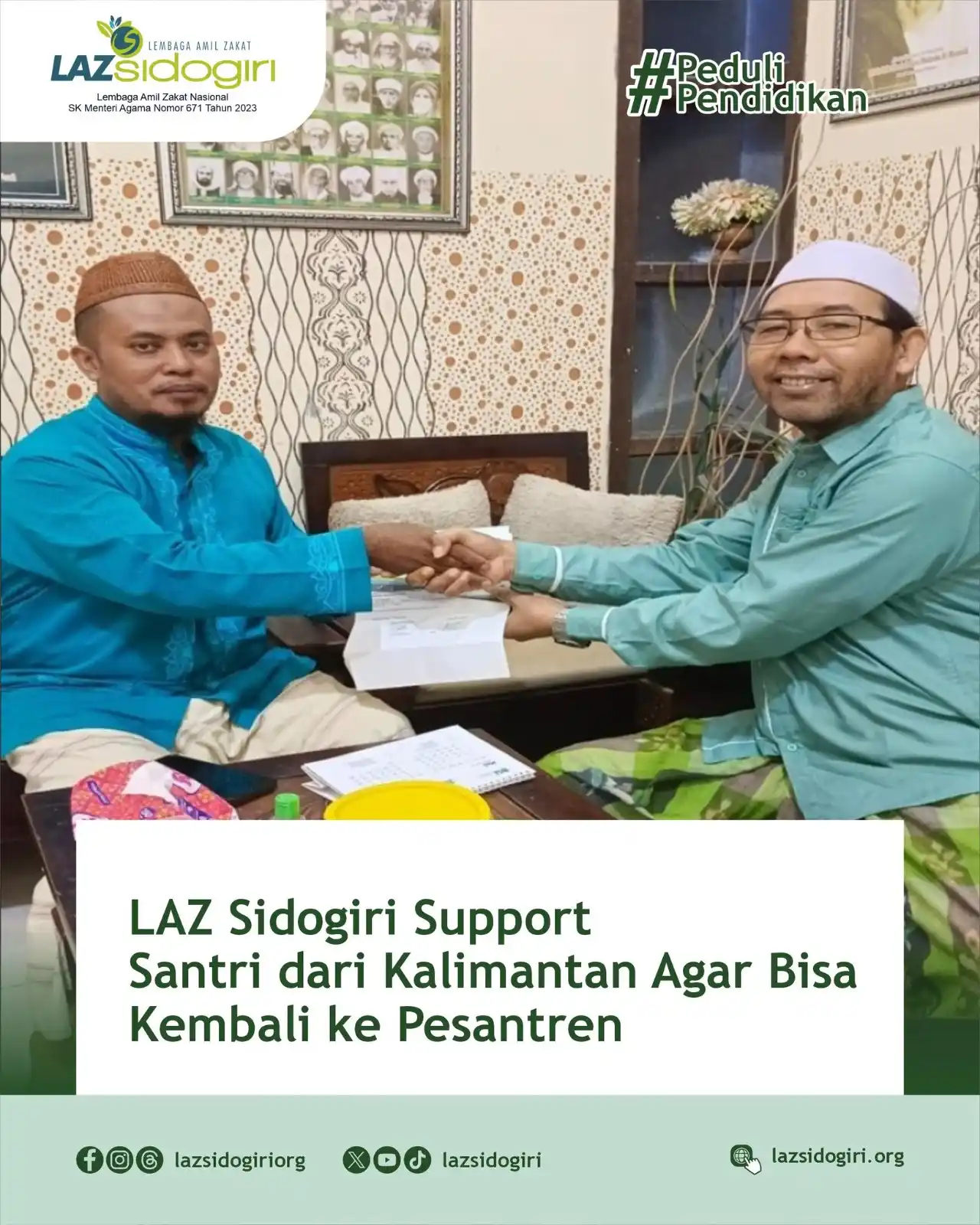 Image from LAZ Sidogiri: Kotawaringin Barat,-Selasa (20/05/2025) LAZ Sidogiri cabang Kalimantan...