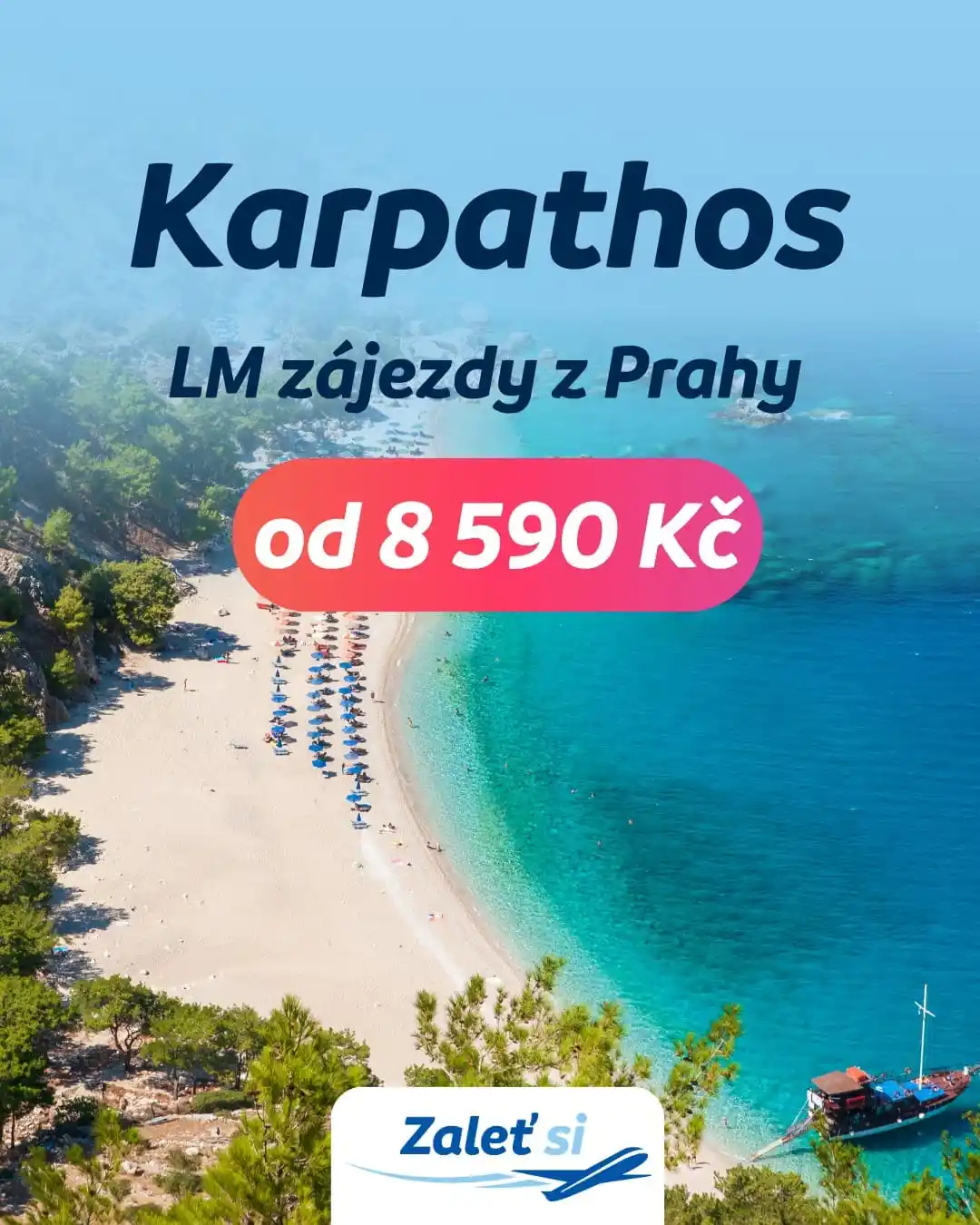 Image from Zaletsi.cz: Krétu a Zakynthos už znáš? 😏 Objev letos méně známý Karpathos 🇬🇷 dí...