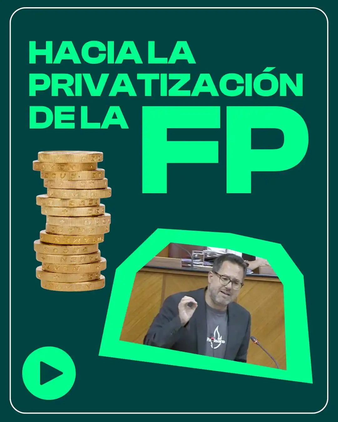 Image from Adelante Andalucía: ‼️💸📚👩🏽🏫 La realidad de la privatización de la FP en Andalucía �...