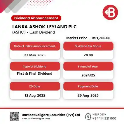 CSE DIVIDEND ANNOUNCEMENTS post