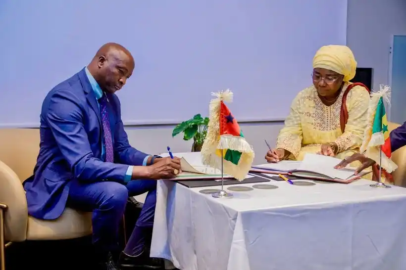 Image from SenCaféActu : Le Sénégal et la Guinée-Bissau ont relancé leur coopération dans le se...