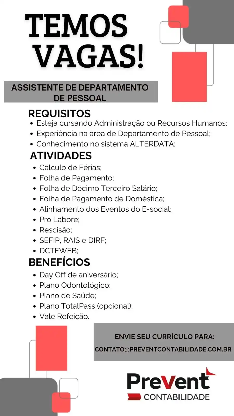 Image from VAGAS: 📍 Local de trabalho: Presencial em Niterói 🌎 Requisitos: Residir em ...