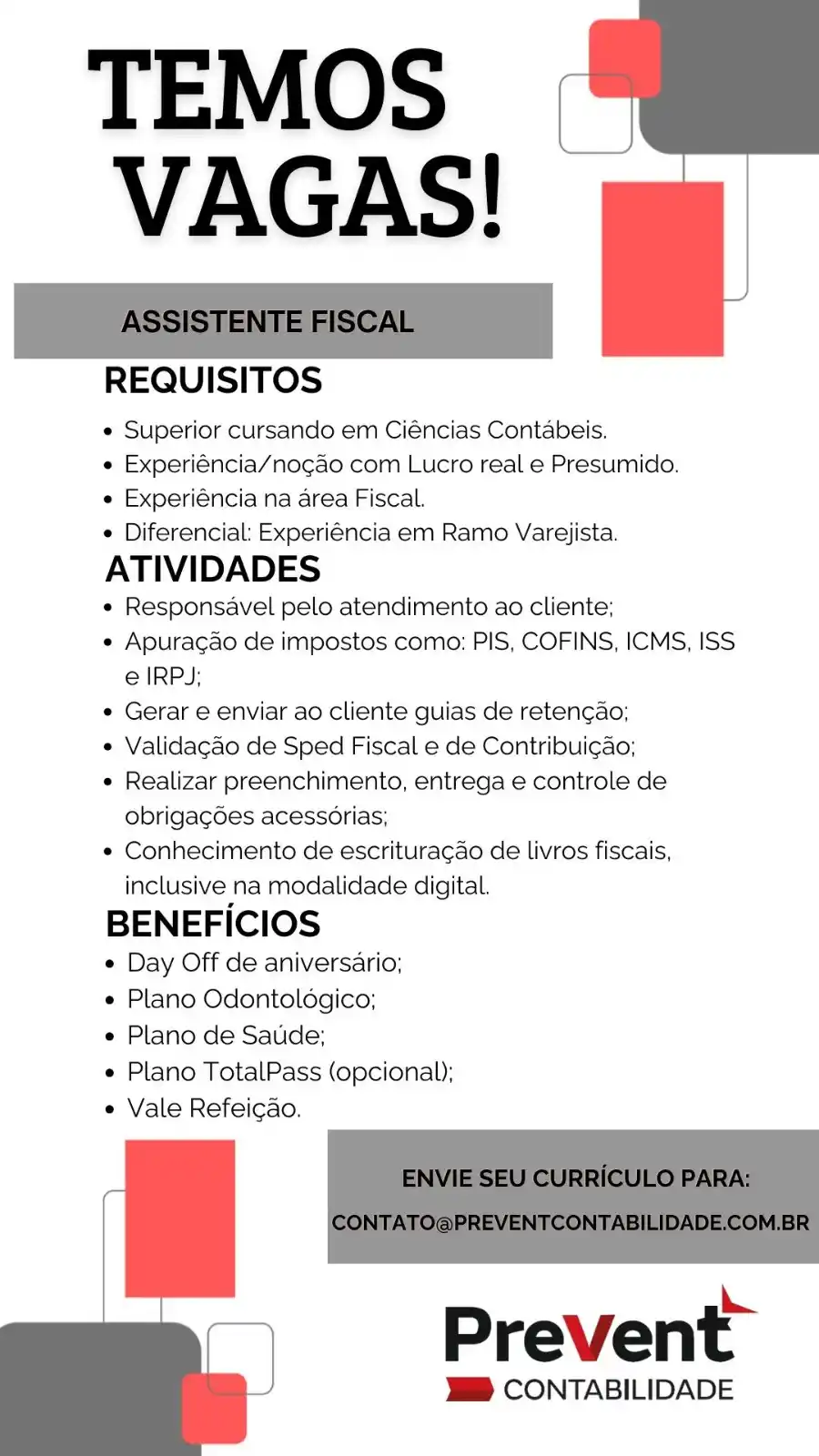 Image from VAGAS: 📍 Local de trabalho: Presencial em Niterói 🌎 Requisitos: Residir em ...