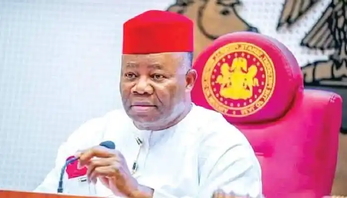 Image from PREMIUM TIMES HAUSA: Majalisar dattawa ta yi dokoki 96 cikin shekaru 2 - Akpabio https://...
