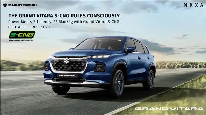 Image from Indiantelevision.com: Maruti launches 2025 Grand Vitara S CNG starting at Rs 13.48 lakh. htt...