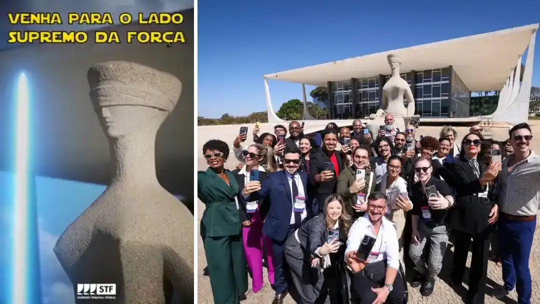 Image from amo Direito: *Memes, collabs e eventos com influencers: as estratégias do STF para ...