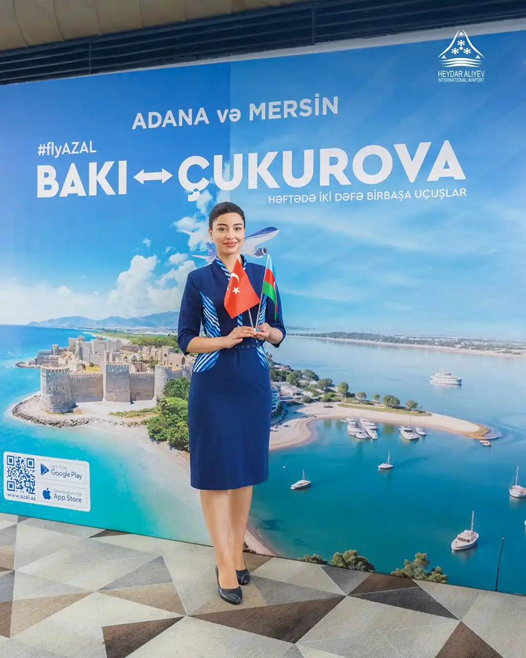 Image from Heydar Aliyev International Airport : Mersin və Adana yolunuzu gözləyir! ☀️ 2025-ci il iyunun 15-dən etibar...