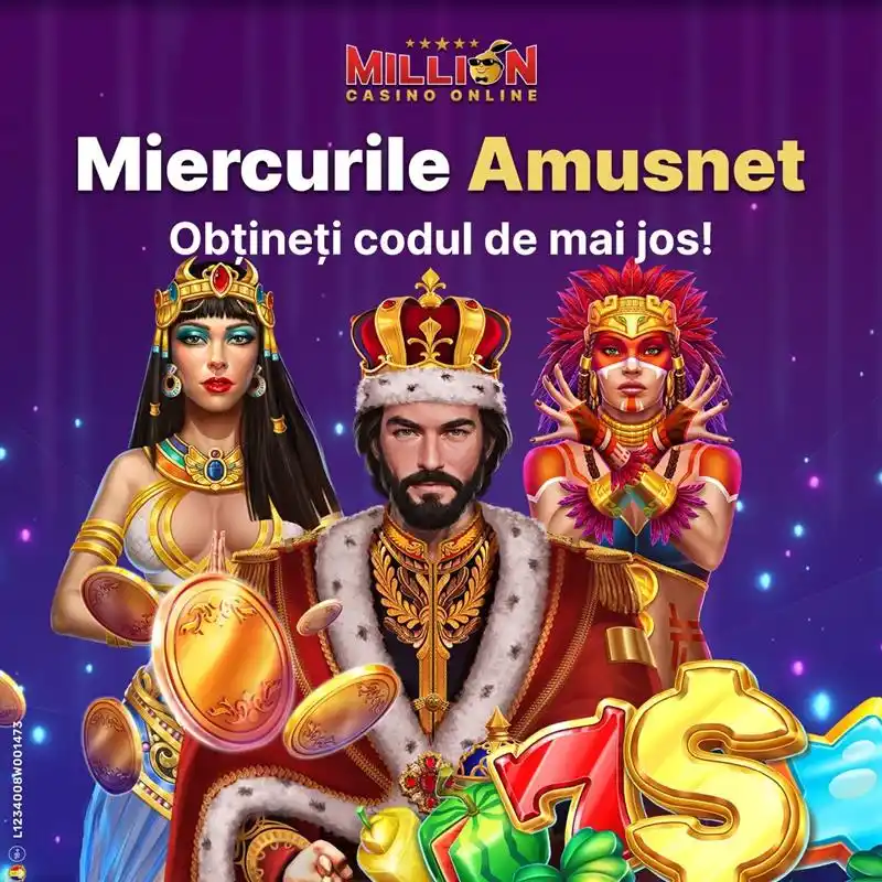 Image from Million Casino: 🔥 *Miercurea Amusnet* revine și îți reaprinde pofta de câștig! 🍀 I...