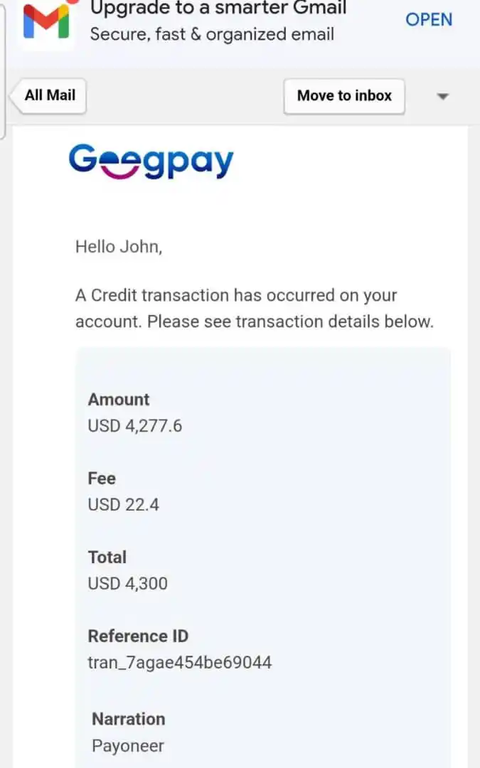 Image from Mins John Francis: Most of my students and subscribers who are using bank payments & payo...