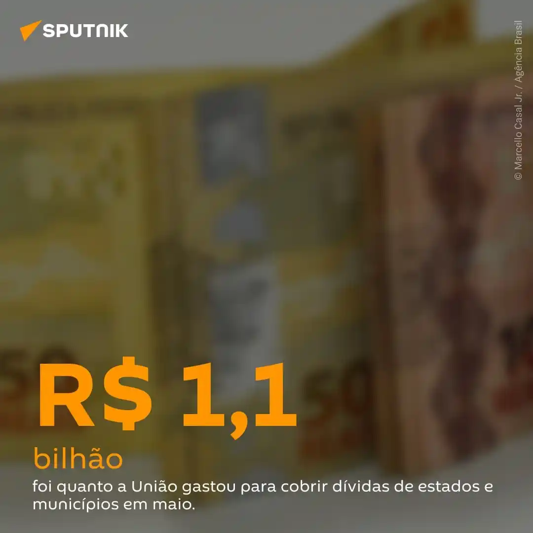 Image from Sputnik Brasil: 💰 O Tesouro Nacional informou nesta segunda-feira (16) que a União de...