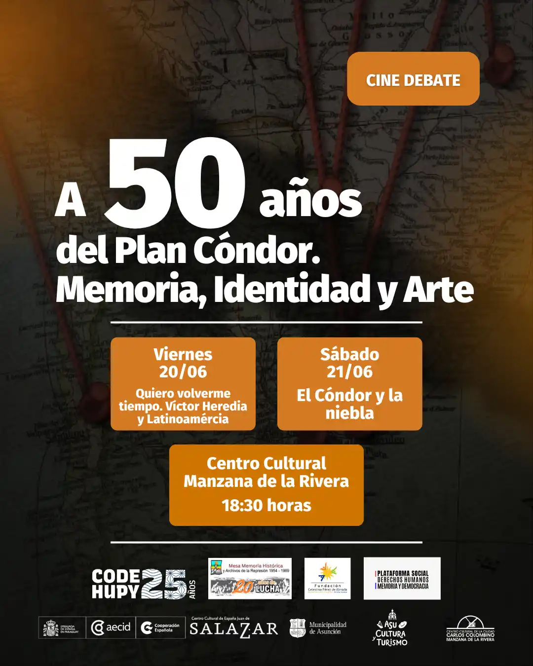 Image from RELATOS☕🧉RESEÑAS: [ `Plan Cóndor / 50 años.`] _"Propuesta especial: Cine-debate para hac...