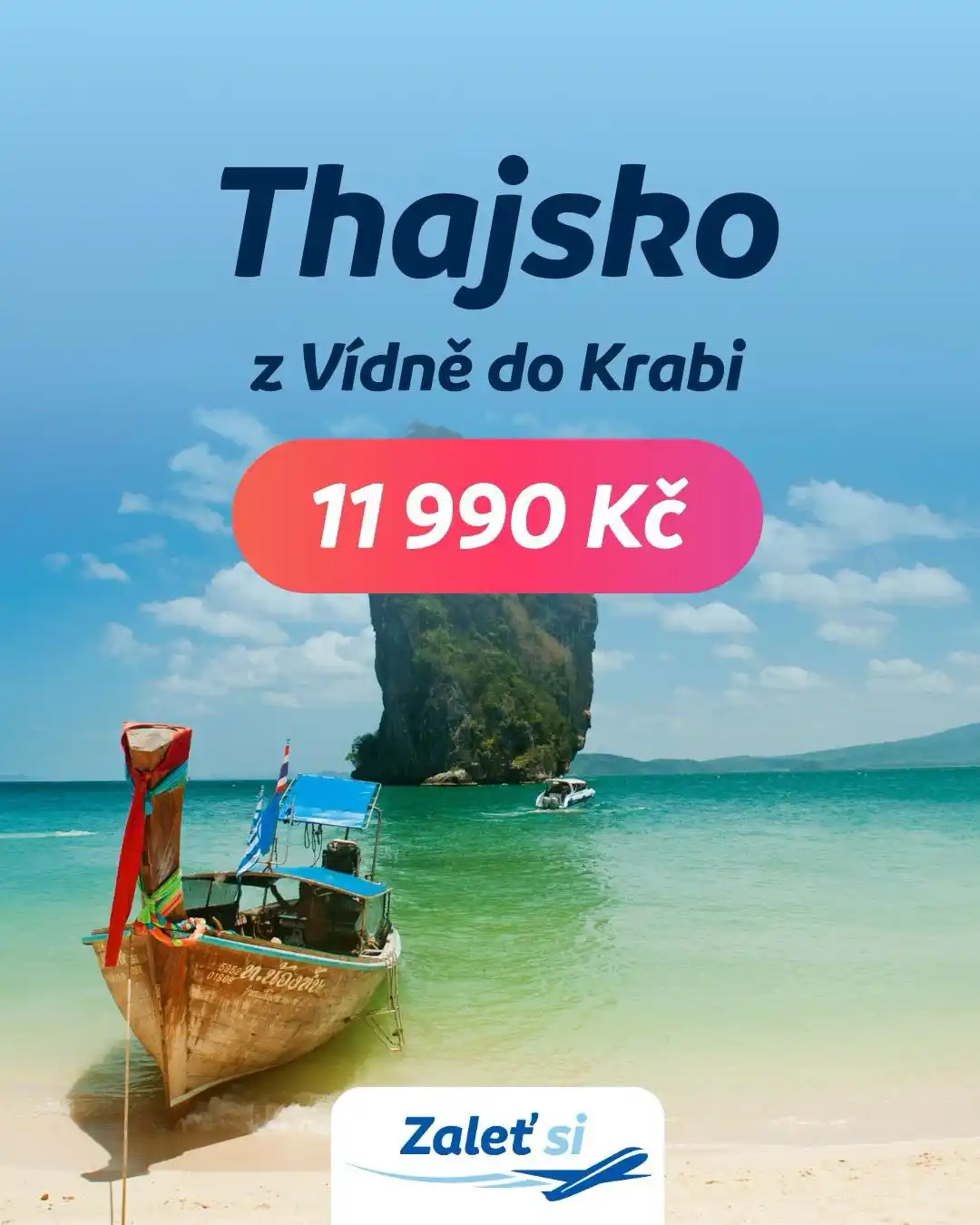 Image from Zaletsi.cz: Podzimní letenky do jižního Thajska. 🇹🇭 Přeskoč Bangkok a leť rovnou...