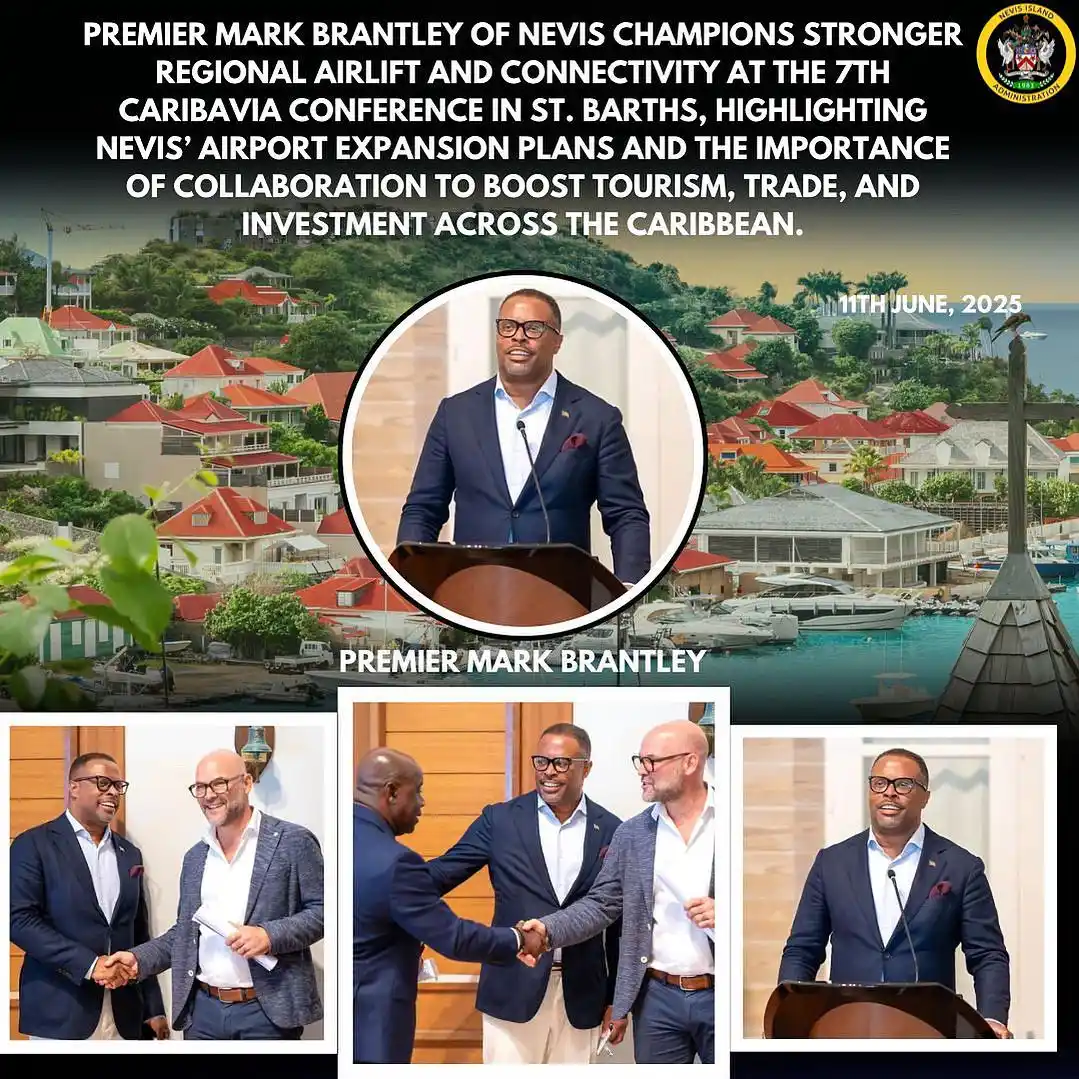 Image from Concerned Citizens Movement : Premier Brantley Advocates for Greater Regional Airlift and Connectivi...
