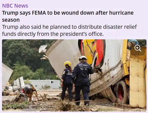 Image from Bajan Fire Fighters' Network: President Donald Trump said on Tuesday he planned to start “phasing ou...