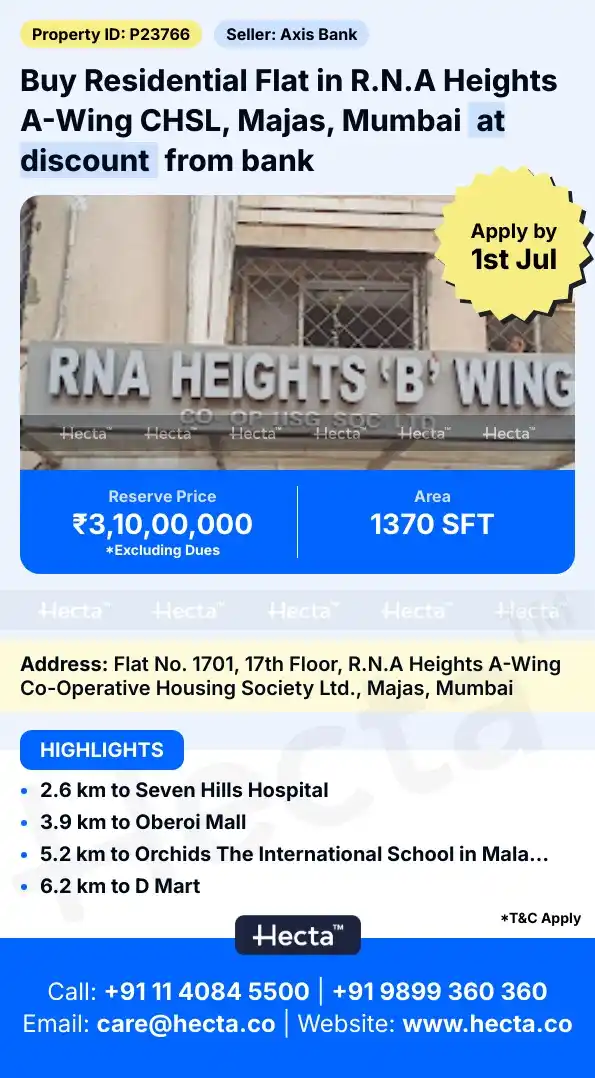 Image from Hecta: *Residential Flat in R.N.A Heights A-Wing CHSL, Majas, Mumbai* Visit ...