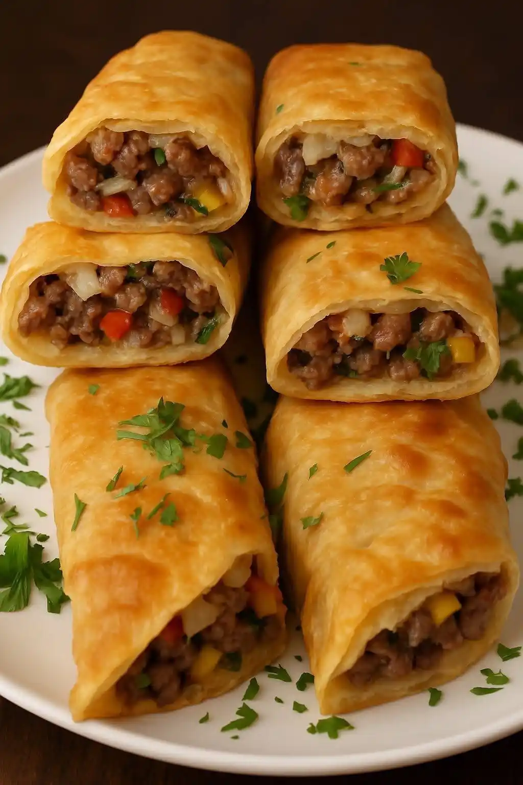 Image from تعلم فن الطبخ : 🥧 رقاق باللحمة – طريقة التحضير خطوة بخطوة 🥧 المقادير: للحشوة: • لح...